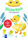 Wackelaugen Stickerbuch zum Ausmalen (Cover Ente)