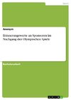 Erinnerungswerte an Sponsoren im Nachgang der Olympischen Spiele