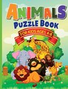 Animals Puzzle Book for Kids Ages 4-8