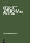 Die deutsch-neugriechische Lexikographie von 1796 bis 1909