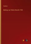 Beiträge zur Flotten-Novelle 1900