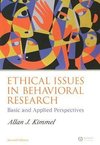 Ethical Issues in Behavioral Research