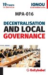 MPA-016 Decentralization And Local Governance