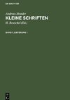 Andreas Heusler: Kleine Schriften. Band 1, Lieferung 1