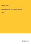Généralités sur la chimie organique
