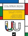Coloring Book - Alphabet Mondrian Style