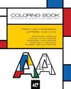 Coloring Book - Alphabet Mondrian Style