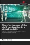 The effectiveness of the right to education in a virtual modality