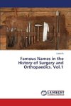 Famous Names in the History of Surgery and Orthopaedics. Vol.1