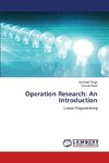 Operation Research: An Introduction