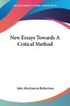 New Essays Towards A Critical Method
