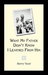 What My Father Didn't Know I Learned from Him