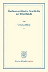Studien zur ältesten Geschichte der Rheinlande.