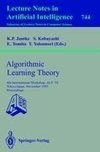 Algorithmic Learning Theory