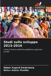 Studi sullo sviluppo 2015-2016
