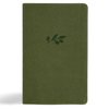 NASB Single-Column Personal Size Bible, Olive Leathertouch