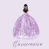 Quinceanera Guest Book with purple dress (hardback)