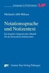 Notationssprache und Notizentext