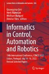 Informatics in Control, Automation and Robotics
