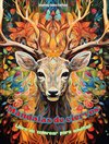 Mandalas de ciervos | Libro de colorear para adultos | Diseños antiestrés para fomentar la creatividad