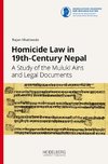 Homicide Law in 19th-Century Nepal