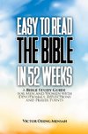 EASY TO READ THE BIBLE IN 52 WEEKS