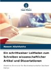 Ein schrittweiser Leitfaden zum Schreiben wissenschaftlicher Artikel und Dissertationen