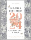 Blooms and Butterflies Fine Line Coloring Book Goal Planner