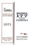 Cessna 1971 Model 177 and Cardinal Owner's Manual
