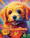 Cuccioli adorabili - Libro da colorare per bambini - Scene creative e divertenti di cani sorridenti