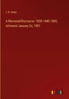 A Memorial Discourse: 1830-1840-1880; delivered January 2d, 1881