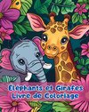 Livre de Coloriage sur les Éléphants et les Girafes