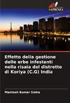 Effetto della gestione delle erbe infestanti nella risaia del distretto di Koriya (C.G) India