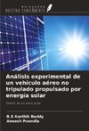 Análisis experimental de un vehículo aéreo no tripulado propulsado por energía solar