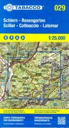 Tabacco Wandern 1 : 25 000 Schlern Rosengarten