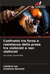 Confronto tra forza e resistenza della presa tra violinisti e non violinisti