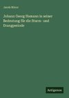 Johann Georg Hamann in seiner Bedeutung für die Sturm- und Drangperiode