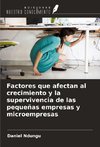 Factores que afectan al crecimiento y la supervivencia de las pequeñas empresas y microempresas