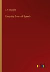 Every-day Errors of Speech
