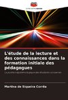 L'étude de la lecture et des connaissances dans la formation initiale des pédagogues