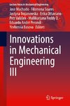 Innovations in Mechanical Engineering III