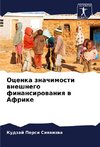 Ocenka znachimosti wneshnego finansirowaniq w Afrike