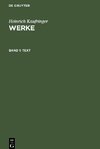 Werke, Band 1, Text