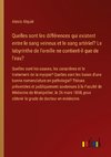 Quelles sont les différences qui existent entre le sang veineux et le sang artériel? Le labyrinthe de l'oreille ne contient-il que de l'eau?
