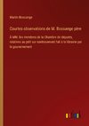 Courtes observations de M. Bossange père