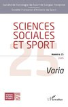 Sciences sociales et sport Numéro 25