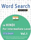 WORD SEARCH IN HINDI FOR INTERMEDIATE LEVEL - IT'S EASY!  VOL.1 - DELTA CLASSICS - FIND 2000 CLEVERLY HIDDEN WORDS