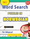 WORD SEARCH PUZZLES IN NORWEGIAN FOR ADVANCED - AWESOME! VOL.1 - DELTA CLASSICS