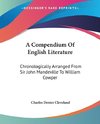 A Compendium Of English Literature