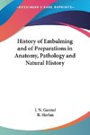 History of Embalming and of Preparations in Anatomy, Pathology and Natural History
